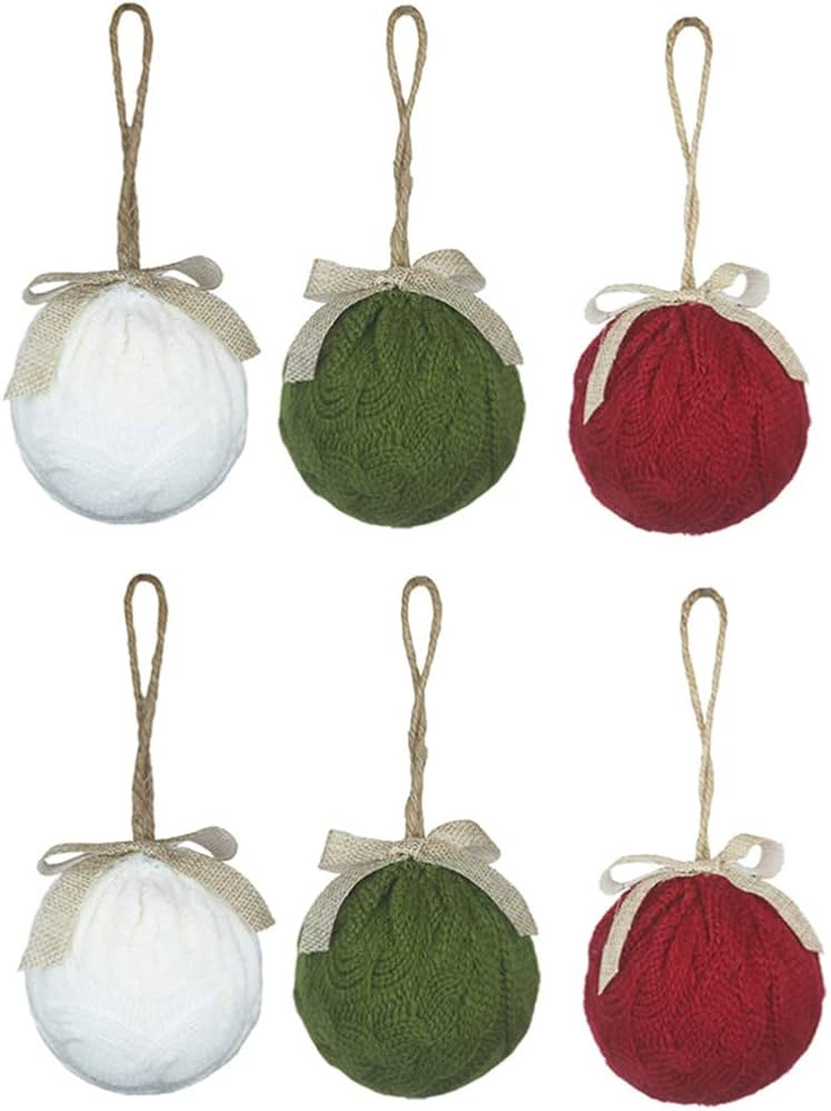NUOBESTY 6pcs Adorable Christmas Ornaments Knit Tree Hanging Decoration for Festive Home Decor Co... | Amazon (CA)