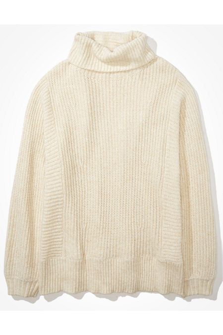 AE Oversized Dreamspun Mock Neck Sweater | American Eagle Outfitters (US & CA)