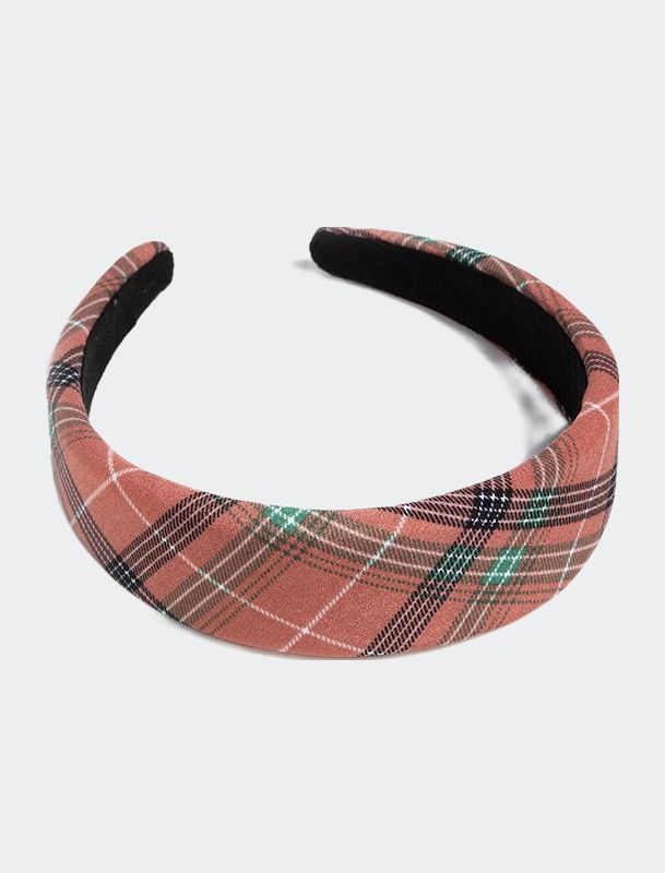 Shiraleah Plaid Headband, Rose - Pink - ONE SIZE | Verishop