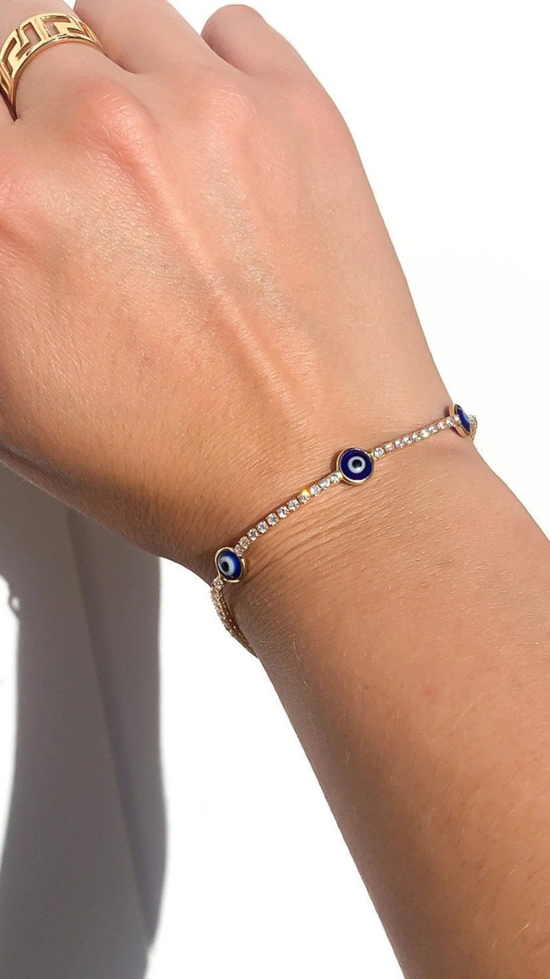 evil eye bracelet,Gold evil eye bracelet,Evil eye bracelet women,Evil eye bracelet personalized f... | Etsy (US)