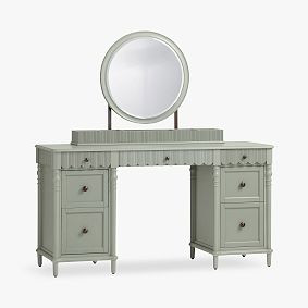 Chris Loves Julia Accent Storage Vanity Desk (65") | Pottery Barn Teen