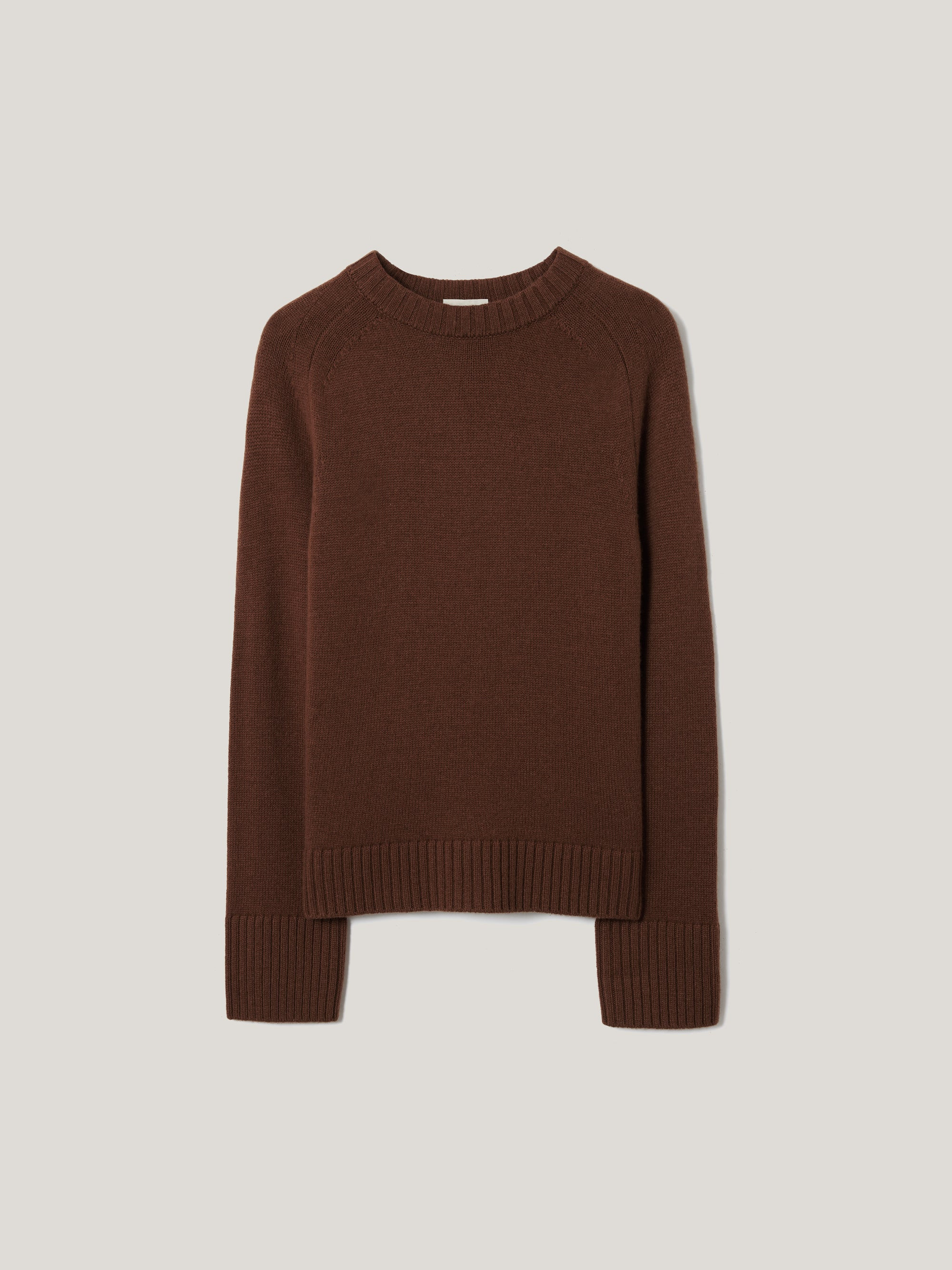 Wool Cashmere Saddle Jumper | Brown | Jigsaw (UK)