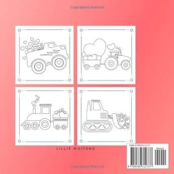 Vehicle Coloring Book For Toddlers Ages 2-5: Valentine's Day Gift for Children | Valentines Pictu... | Amazon (US)