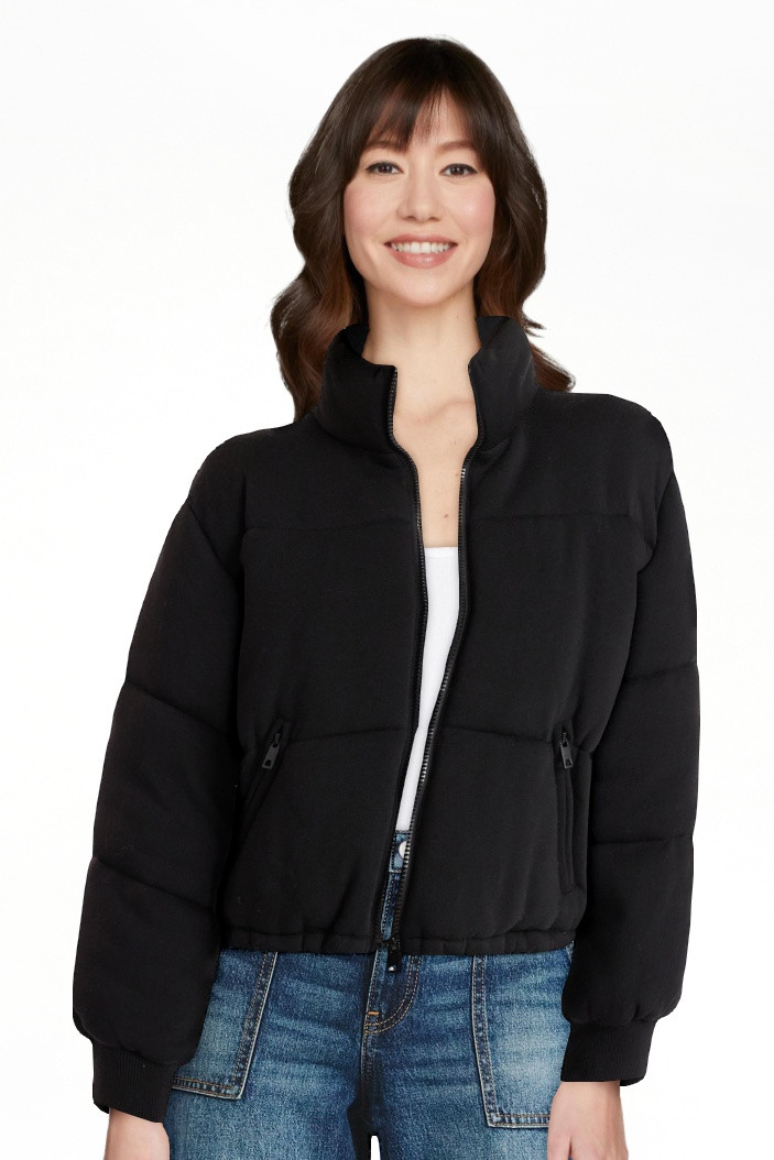 No Boundaries Knit Puffer Jacket, Women's | Walmart (US)