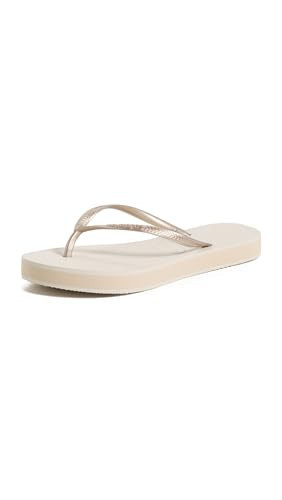 Havaianas Women's Slim Flatform Flip Flops Sandals, Beige, 9/10 | Amazon (US)