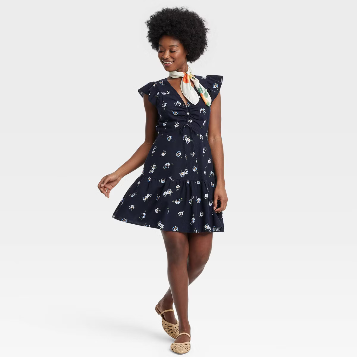 Women's Flutter Short Sleeve Mini Skater Dress - Universal Thread™ | Target