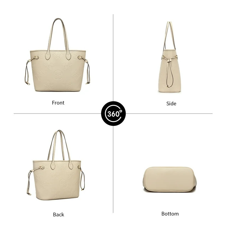 MilaKate Embossed Shoulder Handbags with Inner Pouch for Women – Designer Inspired Tote Bags. B... | Walmart (US)