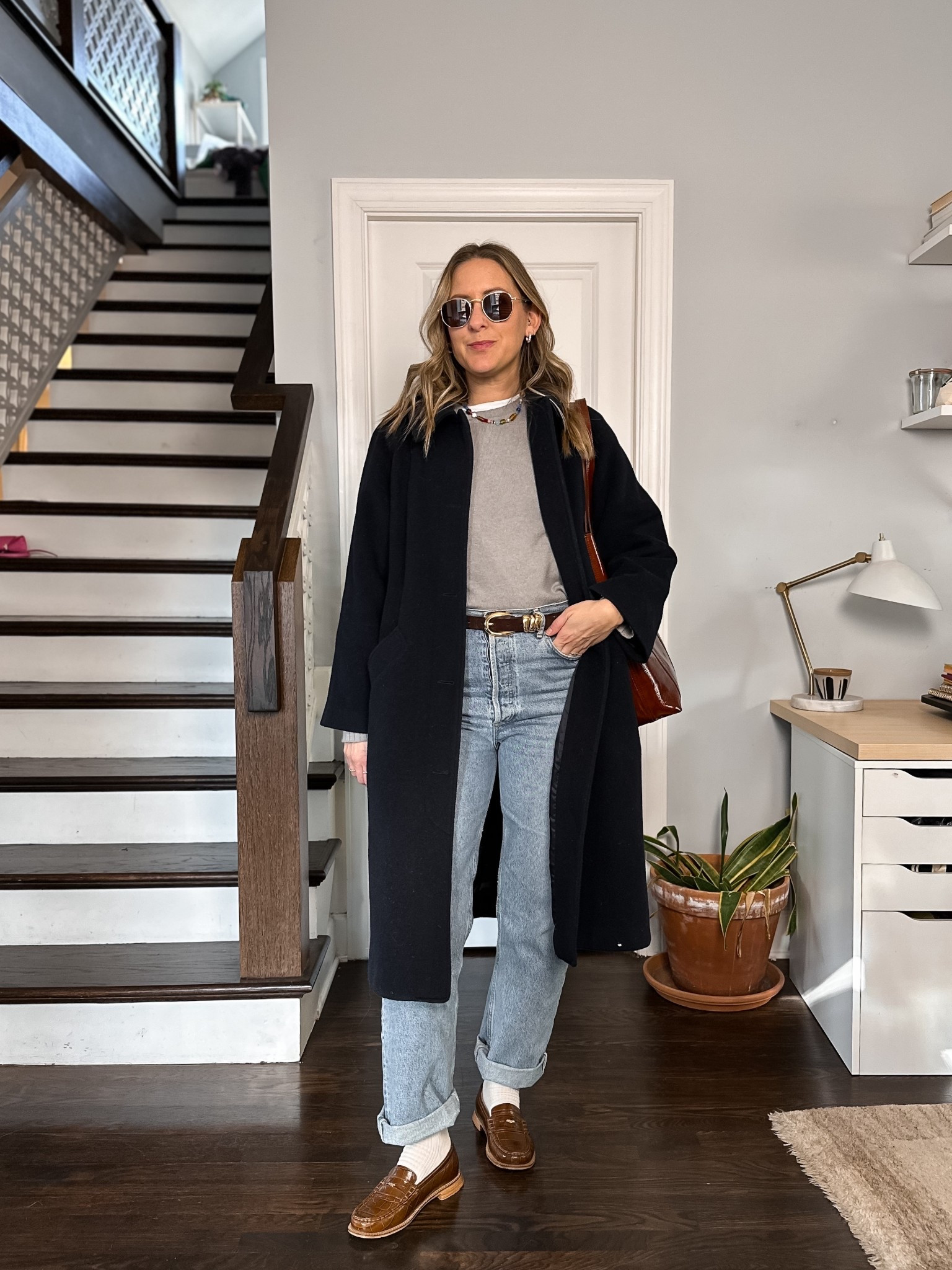 Everything is tts. Sweater is from Darling - code MICHELLET for 15% off. Loafers - code: MICHELLE10 for 10% off your first order  

#LTKItBag #LTKShoeCrush #LTKStyleTip