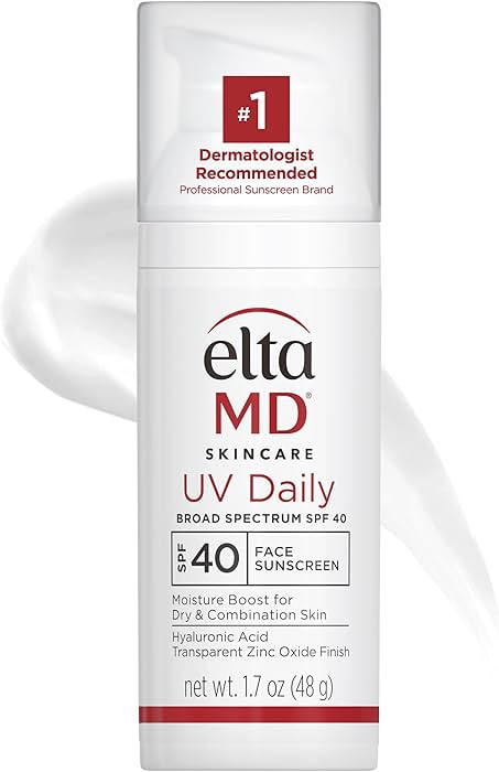 EltaMD UV Daily SPF 40 Face Sunscreen Moisturizer with Zinc Oxide, Daily Face Moisturizer with SP... | Amazon (US)