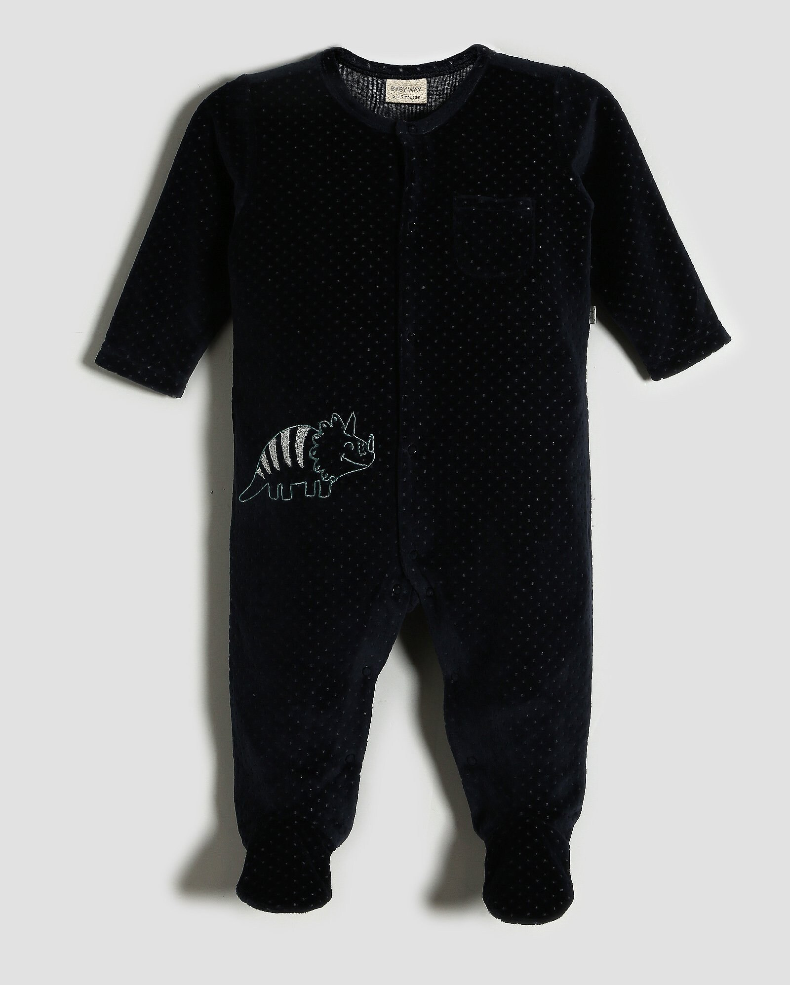 Macacão bebê de veludo dinossauro azul | Baby Way by Riachuelo | Riachuelo (BR)