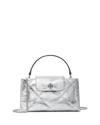 Kira East/West Diamond Quilted Metallic Leather Top Handle Bag | Bloomingdale's (US)