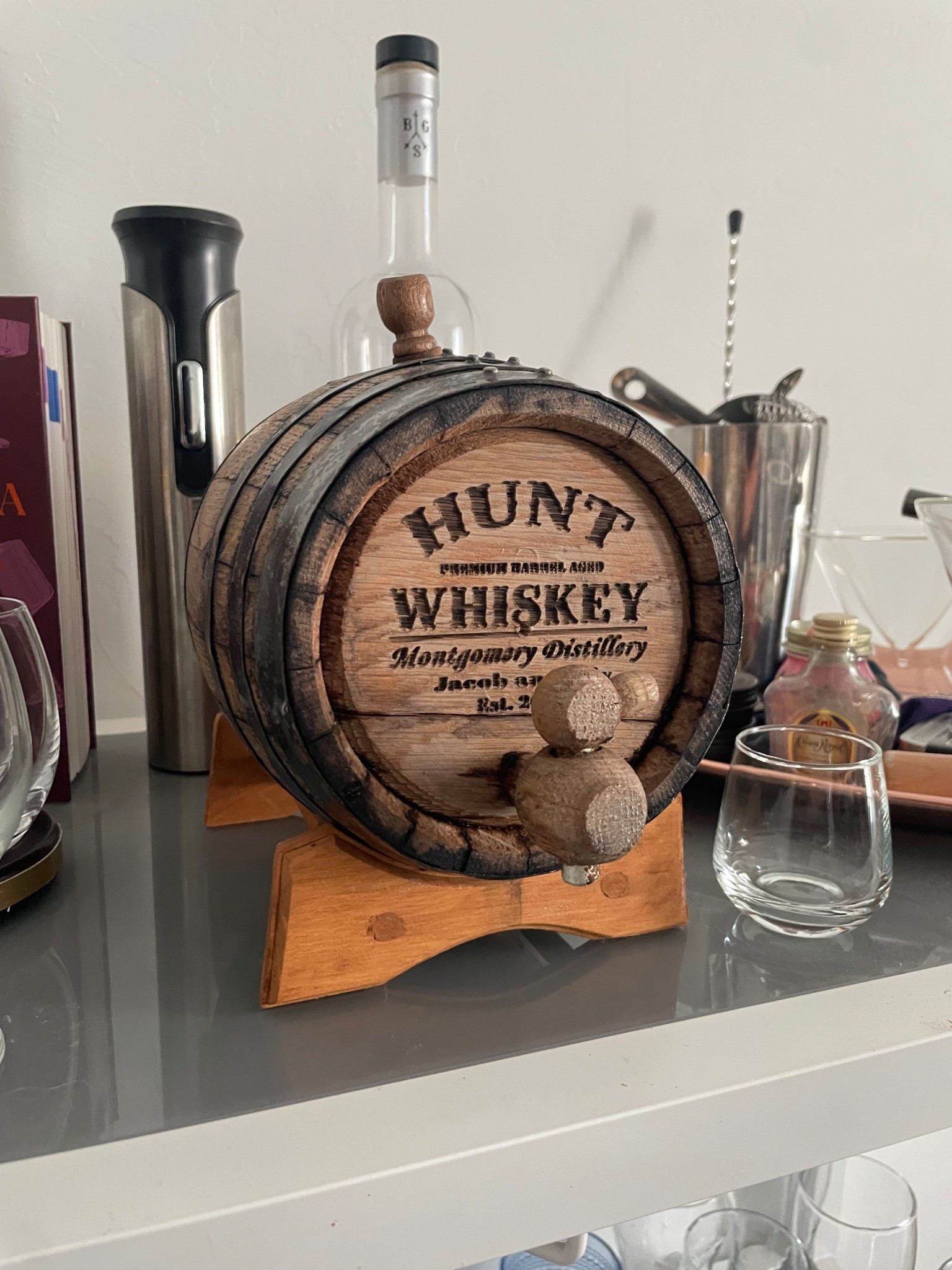 Perfect hubs gift! Personal whiskey barrel!