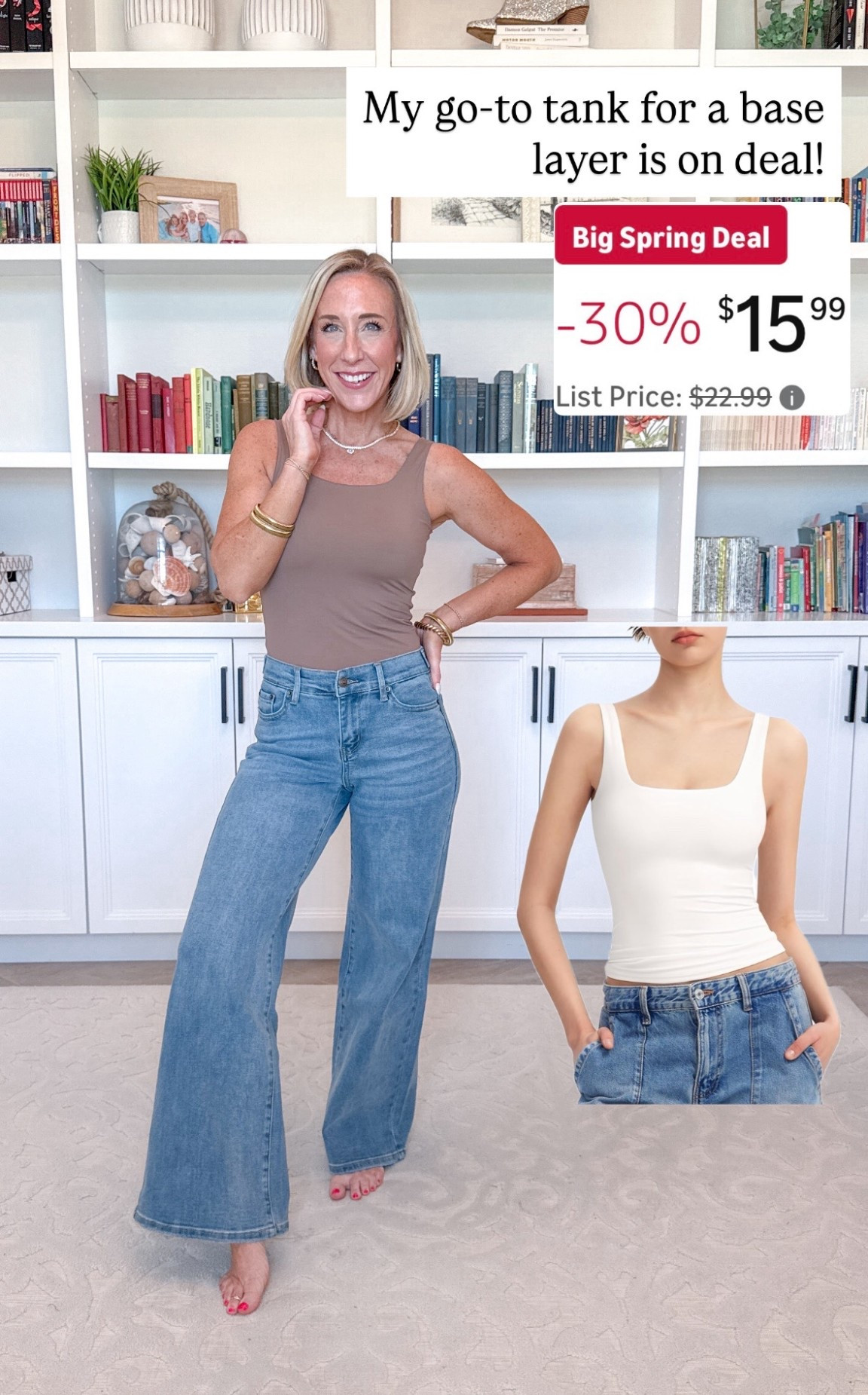 My go to for a base layer - on sale! Comes in a BUNCH of colors - but I love the latte for my nude base (wearing a XS here!)

#LTKOver40 #LTKSeasonal #LTKSaleAlert