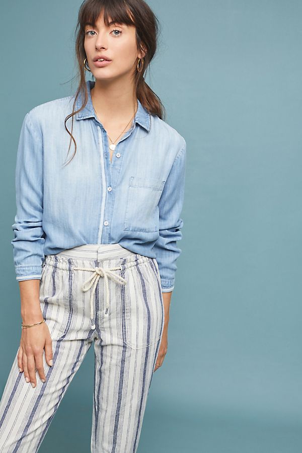 Cloth & Stone Chambray Buttondown | Anthropologie (US)