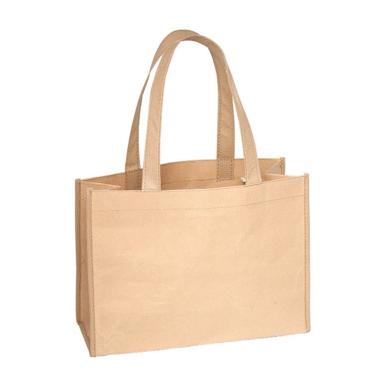 Debco TO8692 Nifty Green Kraft Paper Tote Brown - Pack of 12 | Unbeatable Sale