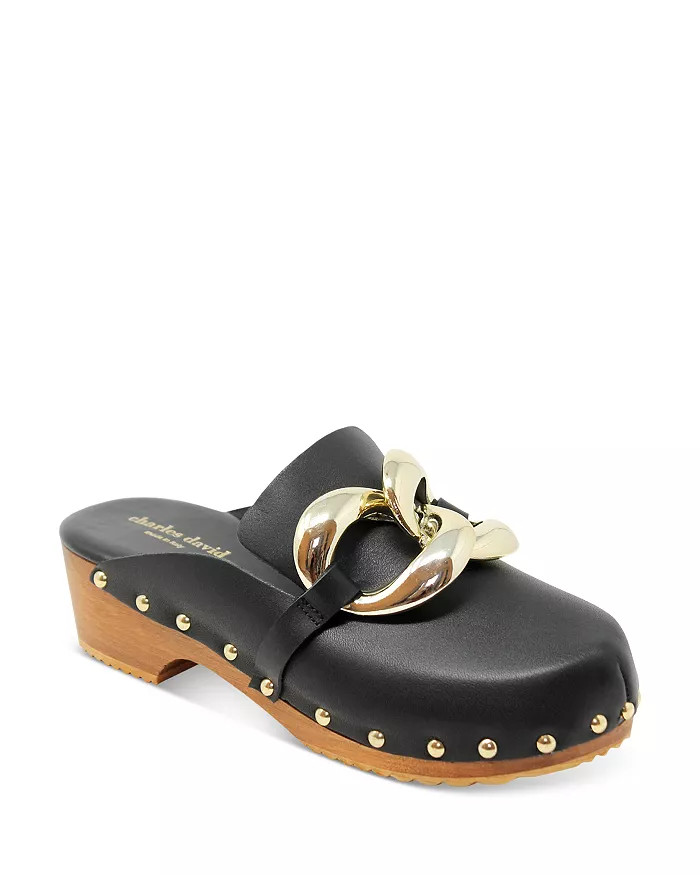 Women's Siena Slip On Chain Studded Clogs | Bloomingdale's (US)