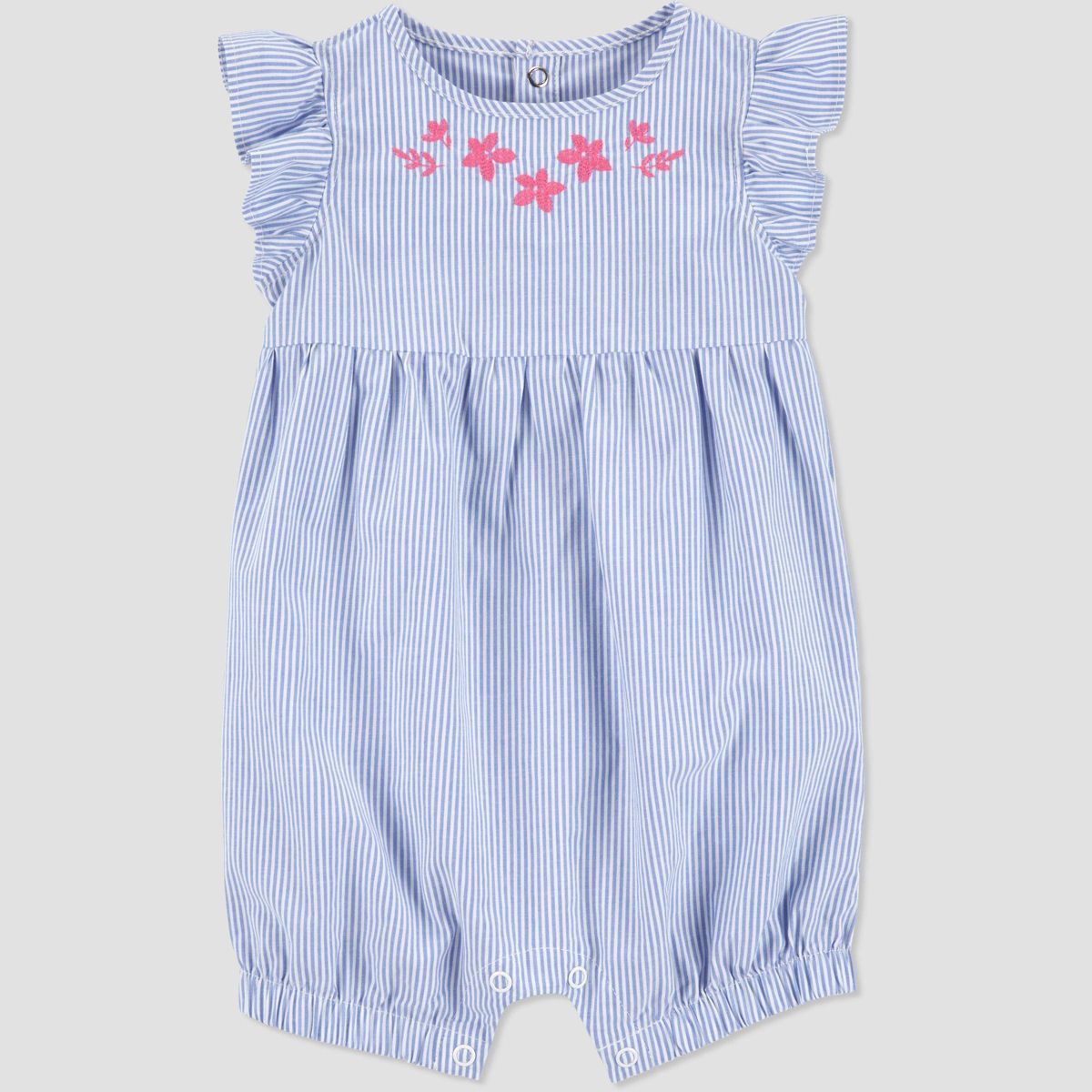 Carter's Just One You® Baby Girls' Striped Romper - Blue/Pink | Target
