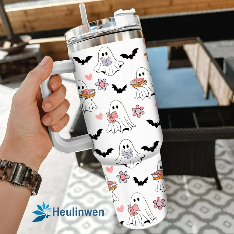 Tumbler 40Oz With Handle For Women, Men - Fall Cup, Spirit Halloween Cup For Mom, Sister - Hallow... | Walmart (US)