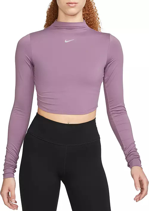 Nike Women's Dri-FIT One Luxe Long Sleeve Cropped Top | Dick's Sporting Goods
