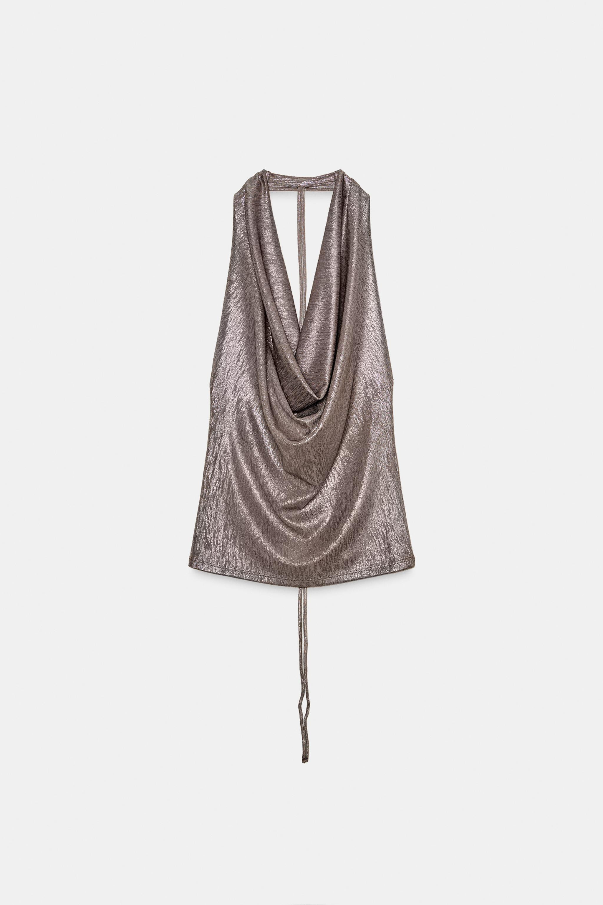DRAPED HALTER TOP | Zara UK