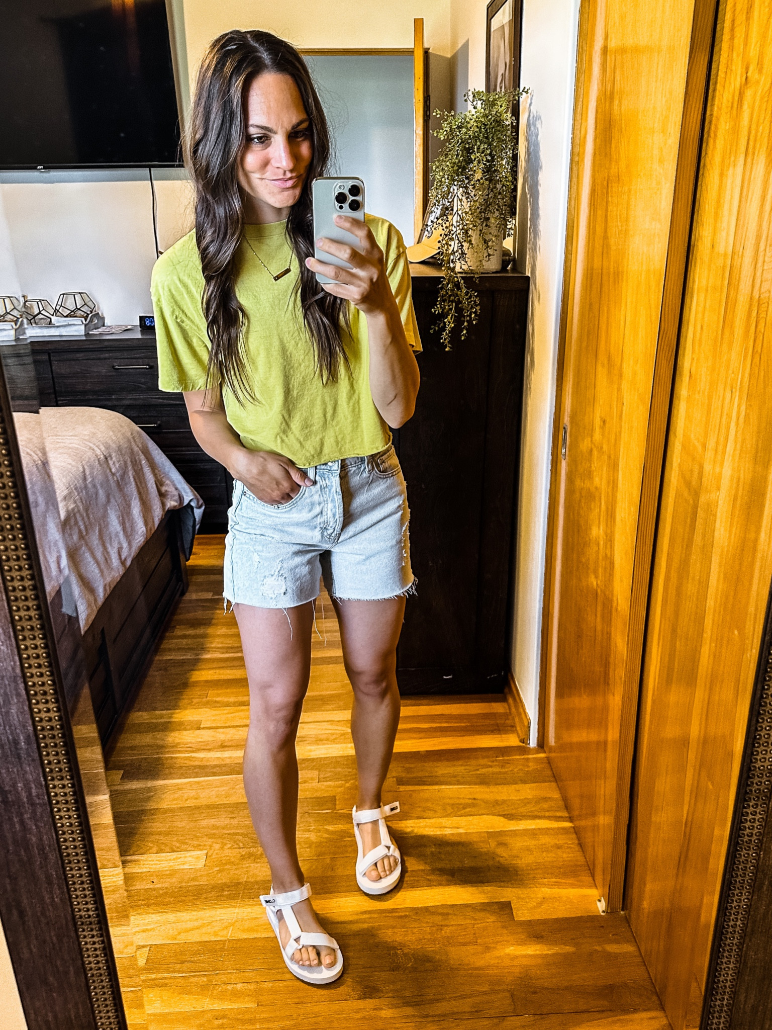 The best jean shorts with a 4.5” inseam making them the perfect length! I like full back coverage! 

#LTKunder50 #LTKsalealert