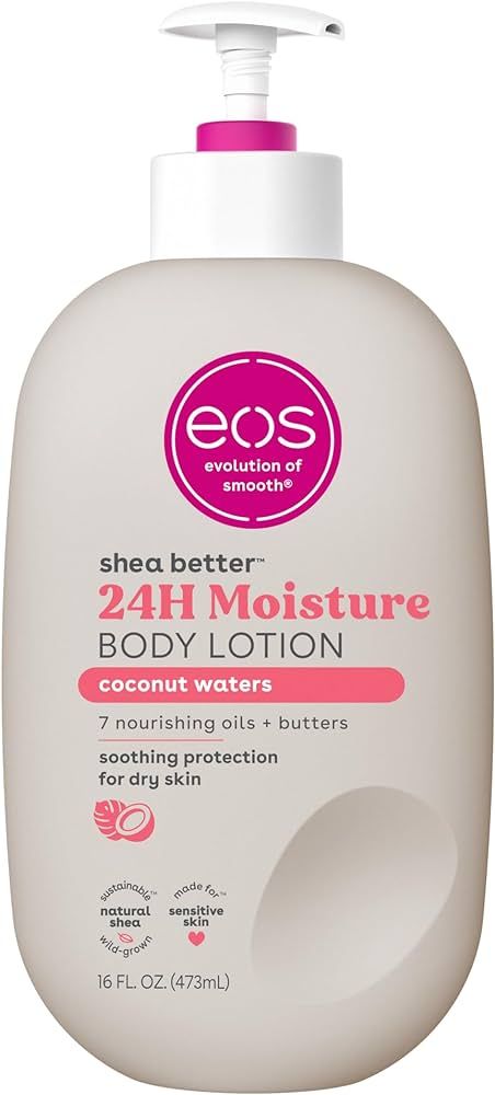 eos Shea Better Body Lotion- Coconut Waters, 24-Hour Moisture Skin Care, Lightweight & Non-Greasy... | Amazon (US)