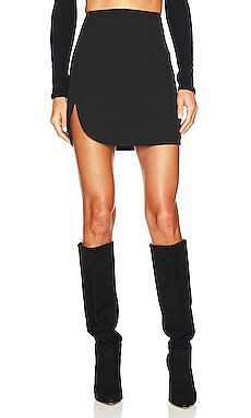 Bardot Rome Mini Skirt in Black from Revolve.com | Revolve Clothing (Global)