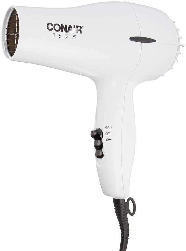 Conair Hair Dryer, 1875W Mid-Size Blow Dryer | Amazon (US)