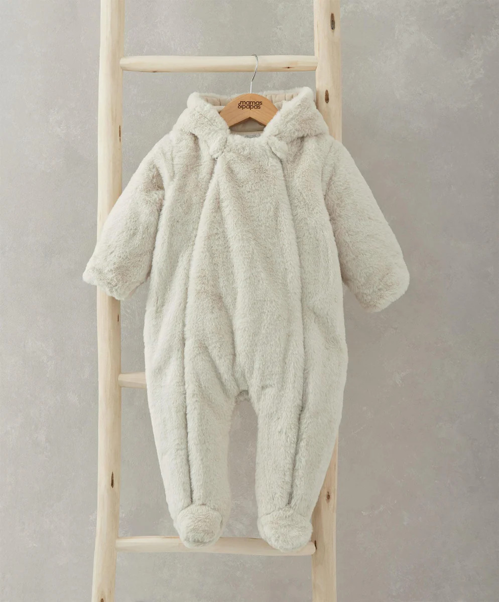 Faux Fur Pramsuit | Mamas & Papas