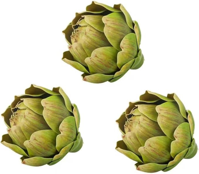 3Pcs Large Green Faux Artichokes for Decoration,Artificial Artichokes Decor for Decoration Bowls,... | Amazon (US)