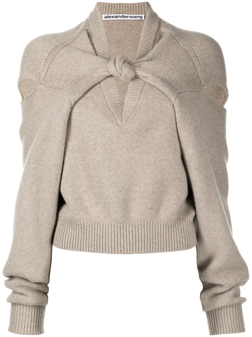 Alexander Wang knot-detail Wool Shrug - Farfetch | Farfetch Global