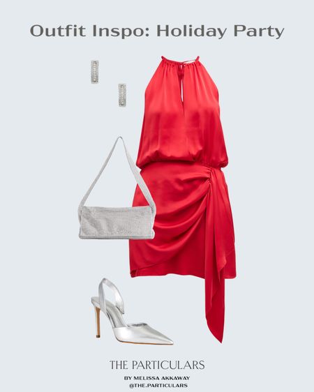 A simple and classic holiday party outfit! 

Red dress, holiday outfit  inspo, holiday party, Christmas party, Christmas event, night out outfit, going out outfit, party look, evening look, winter fashion, classic style, simple style 

#LTKSeasonal #LTKHoliday #LTKstyletip