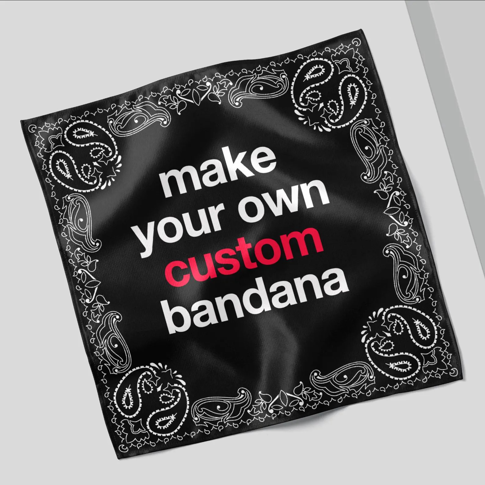 Custom Printed Bandana: Personalized Head Wrap, Scarf, Pet Accessory | Etsy (US)