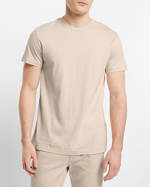 Crewneck Perfect Pima Cotton T-Shirt | Express