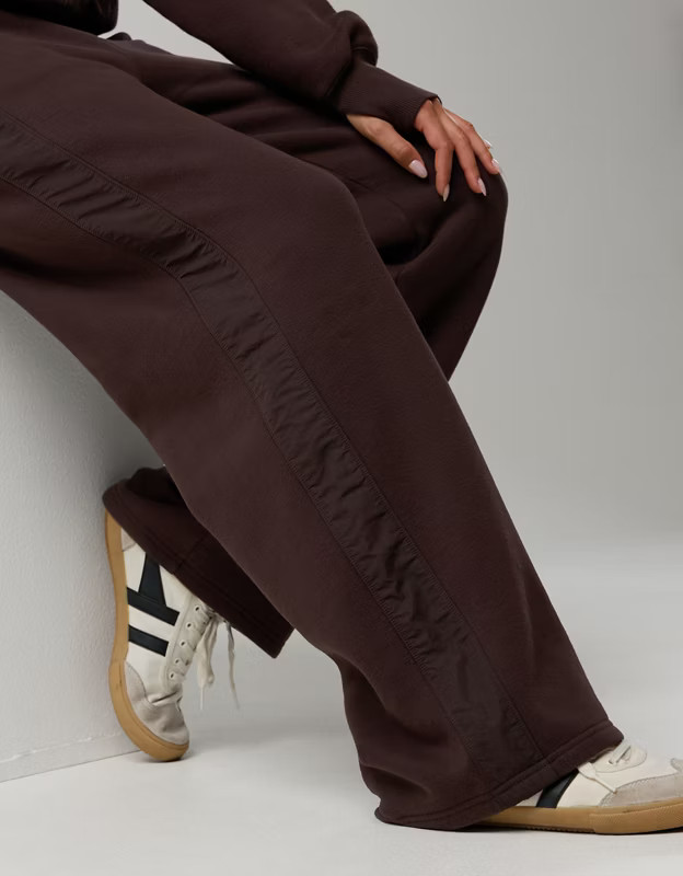 OFFLINE By Aerie Cloud Fleece Nylon Track Trouser | Aerie
