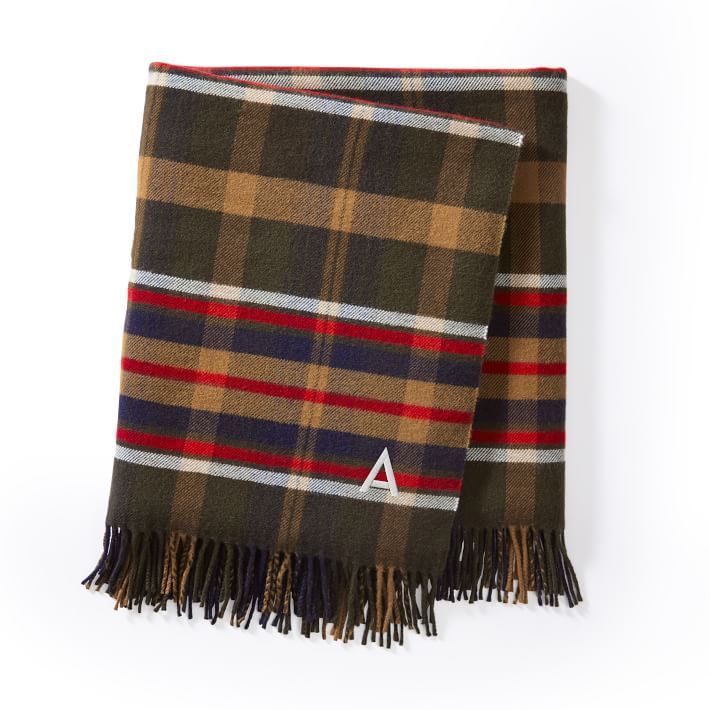 Italian Plaid Throw Blanket | Mark and Graham