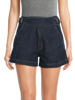 The Double Buckle Denim Shorts | Saks Fifth Avenue OFF 5TH