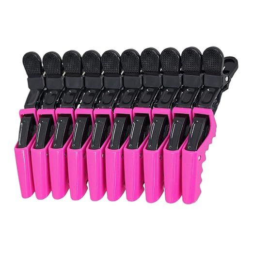 F-BBKO 10pcs Salon Croc Hair Styling Clips-Sectioning Plastic Alligator Hair Clip For Thick Hair-... | Amazon (US)