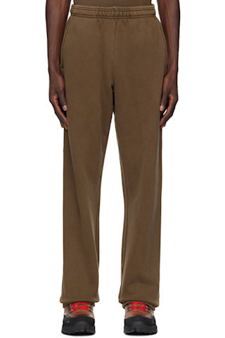 Brown Straight-Leg Sweatpants | SSENSE