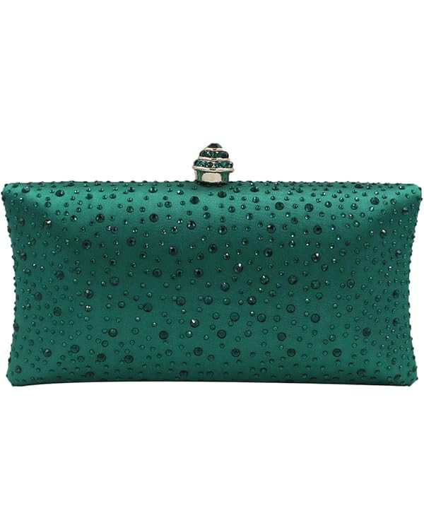 Women Handbags Rhinestone Party Prom Wedding Bride Evening Bags Crystal Party Clutches Bag | Amazon (US)