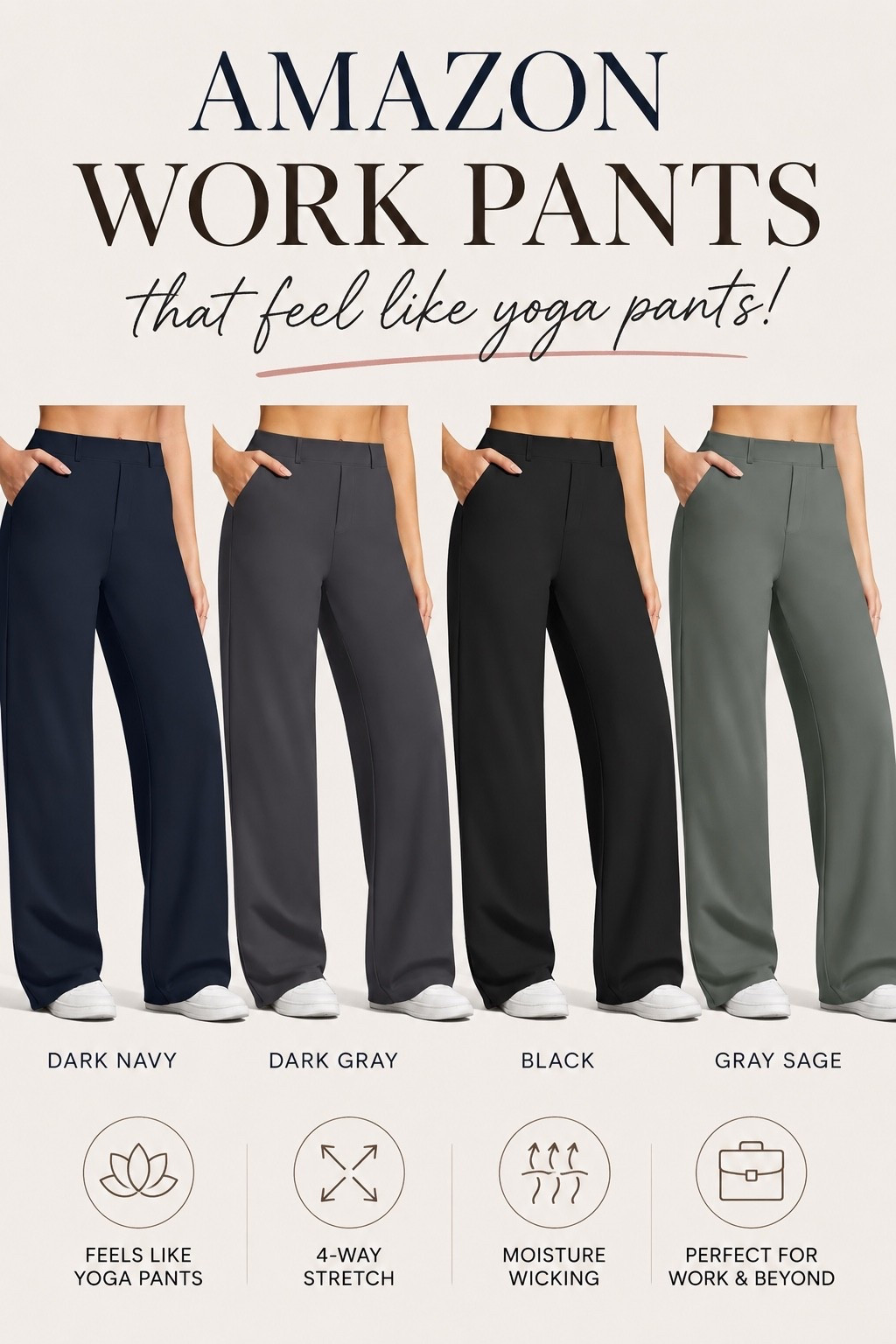 Looking for work pants but want max comfort? Come in length options

#LTKTall #LTKOver40