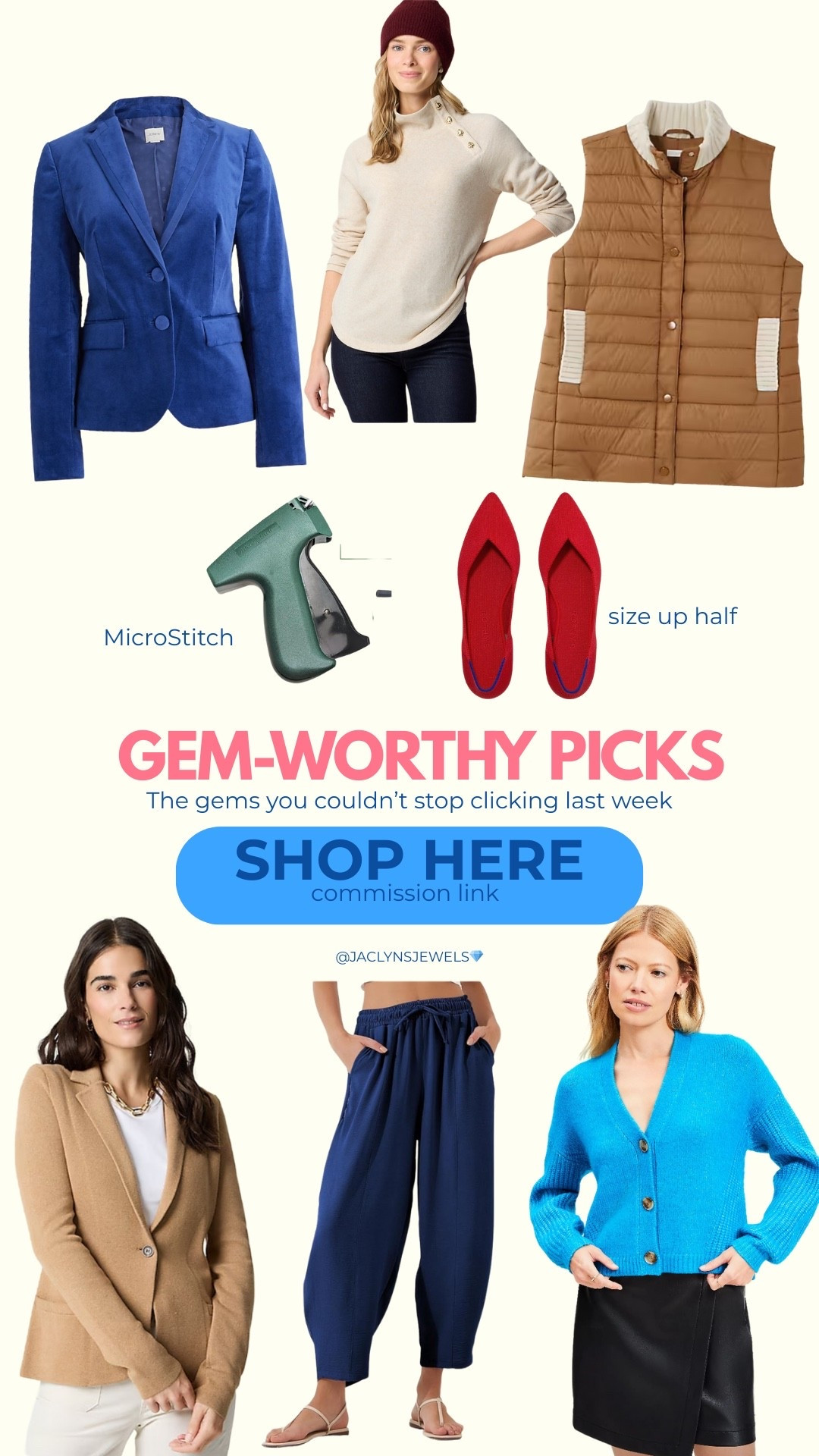 Items you couldn’t stop clicking last week!
Blazer fit me best in 20
Size up half in Rothy’s
I can wear blazer in XL & XXL.
Pants are tts
Blue cardigan is slightly oversized  

#LTKPetite #LTKPlusSize #LTKOver40