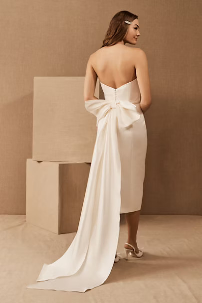 Amsale Willow Bow Dress | BHLDN