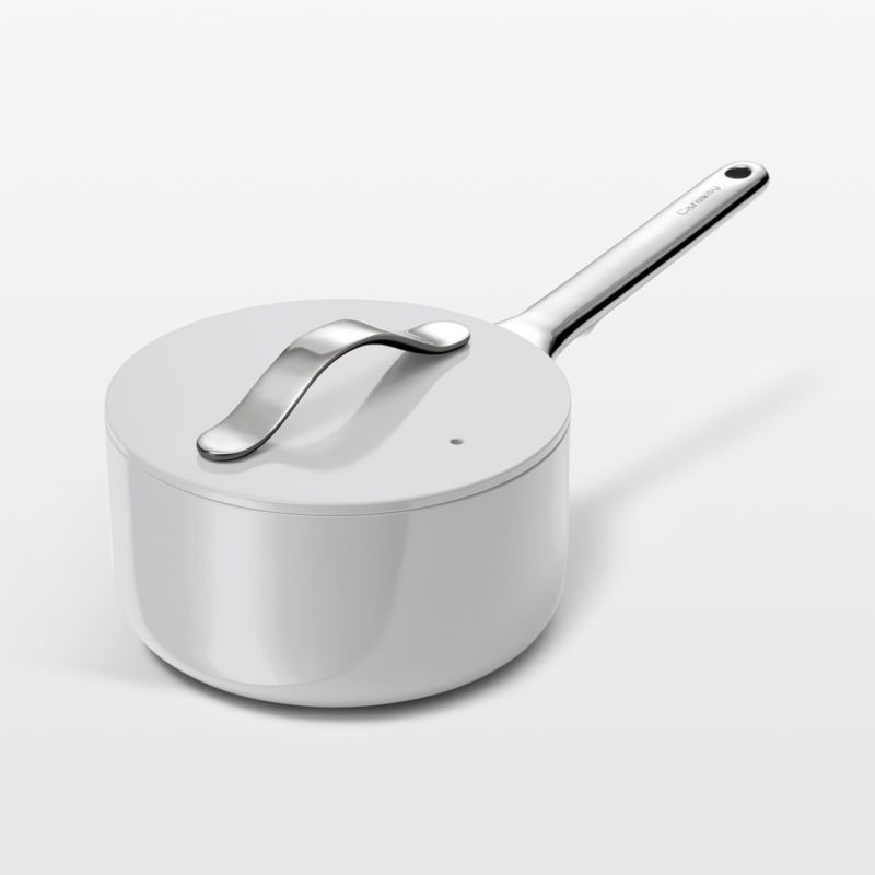Caraway Grey Mini Saucepan + Reviews | Crate & Barrel | Crate & Barrel