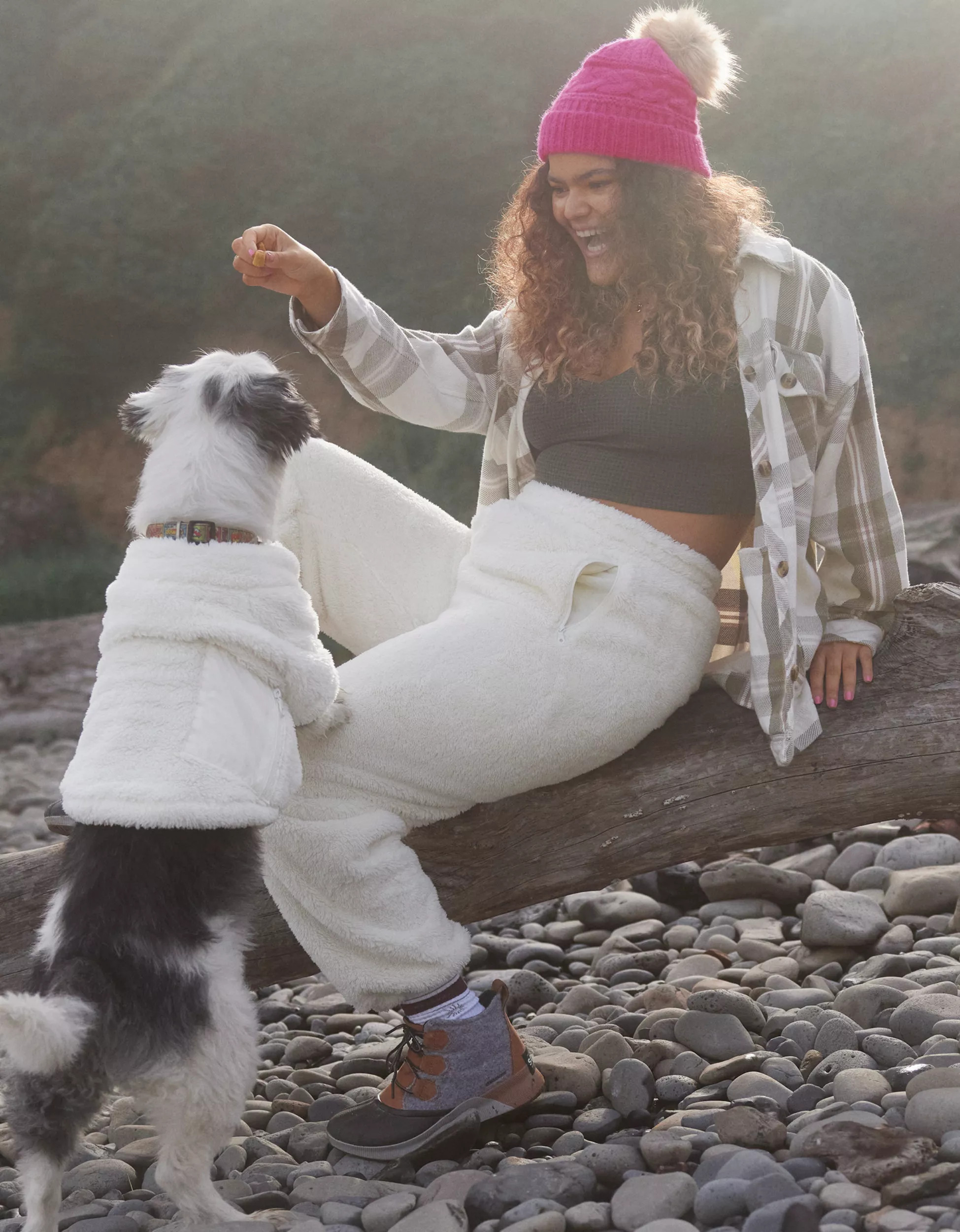 OFFLINE By Aerie Fluffy Sherpa Jogger | Aerie