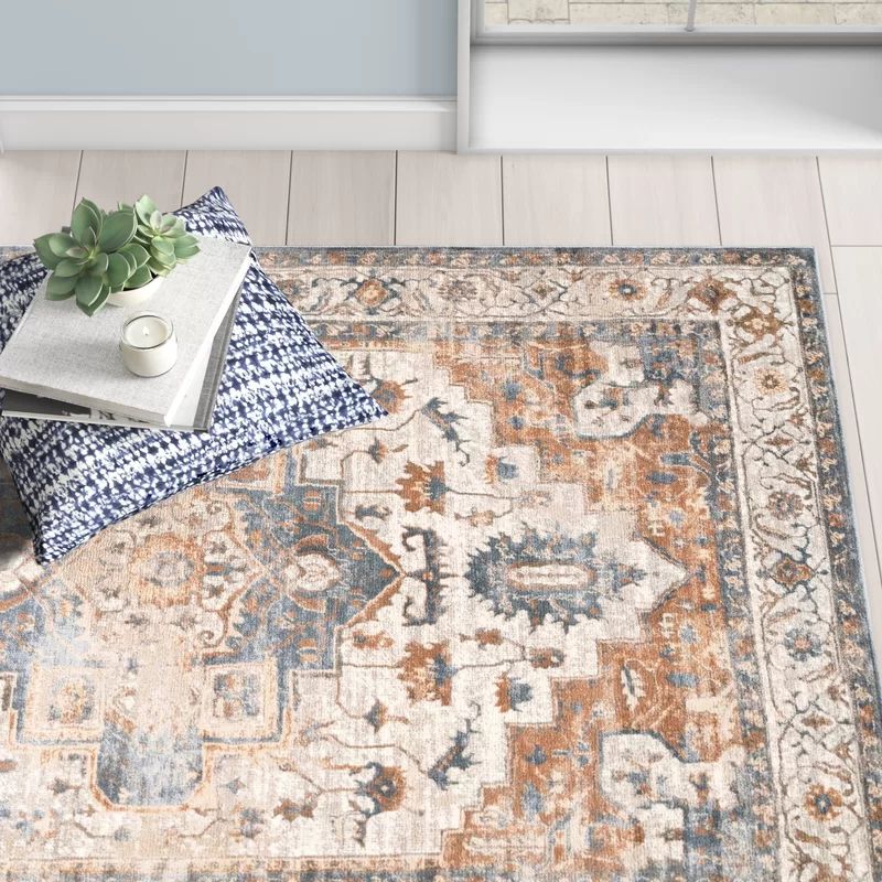 Joelle Oriental Brown/Beige Area Rug | Wayfair North America