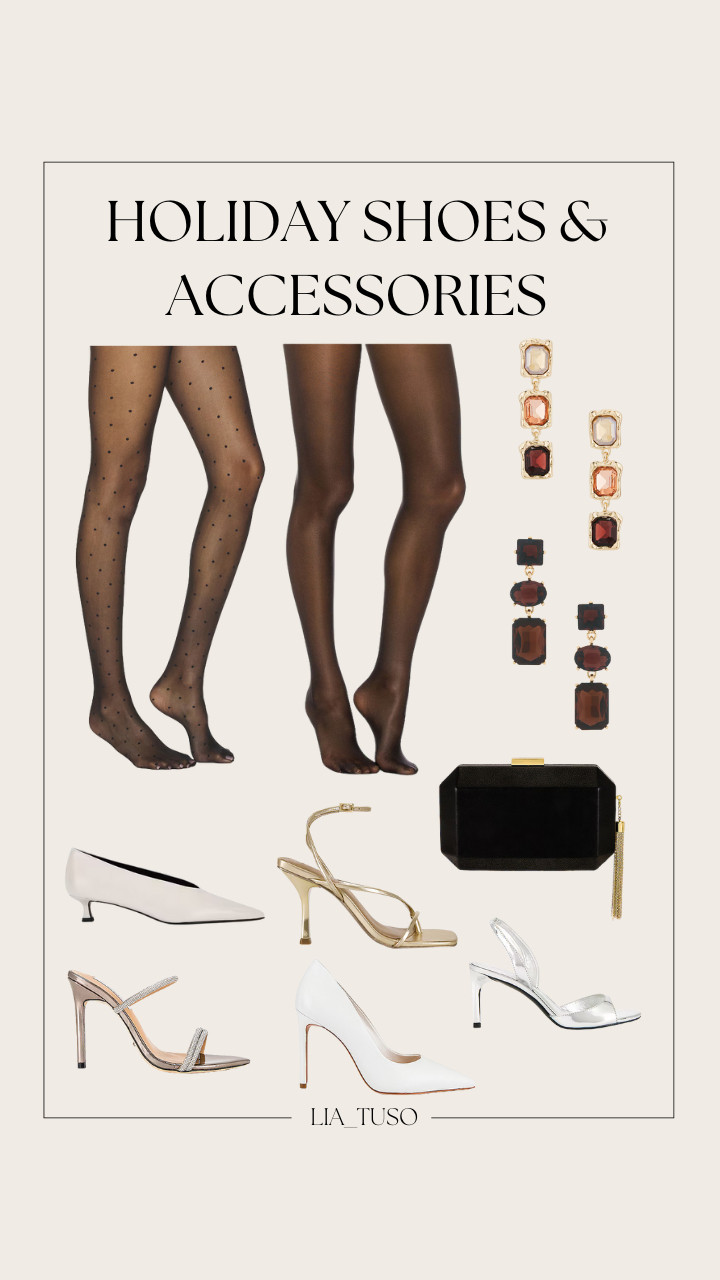 Holiday Shoes & Accessories

#HolidayShoes #FestiveAccessories
#HolidayStyleEdit 

 #LTKHoliday #LTKootd