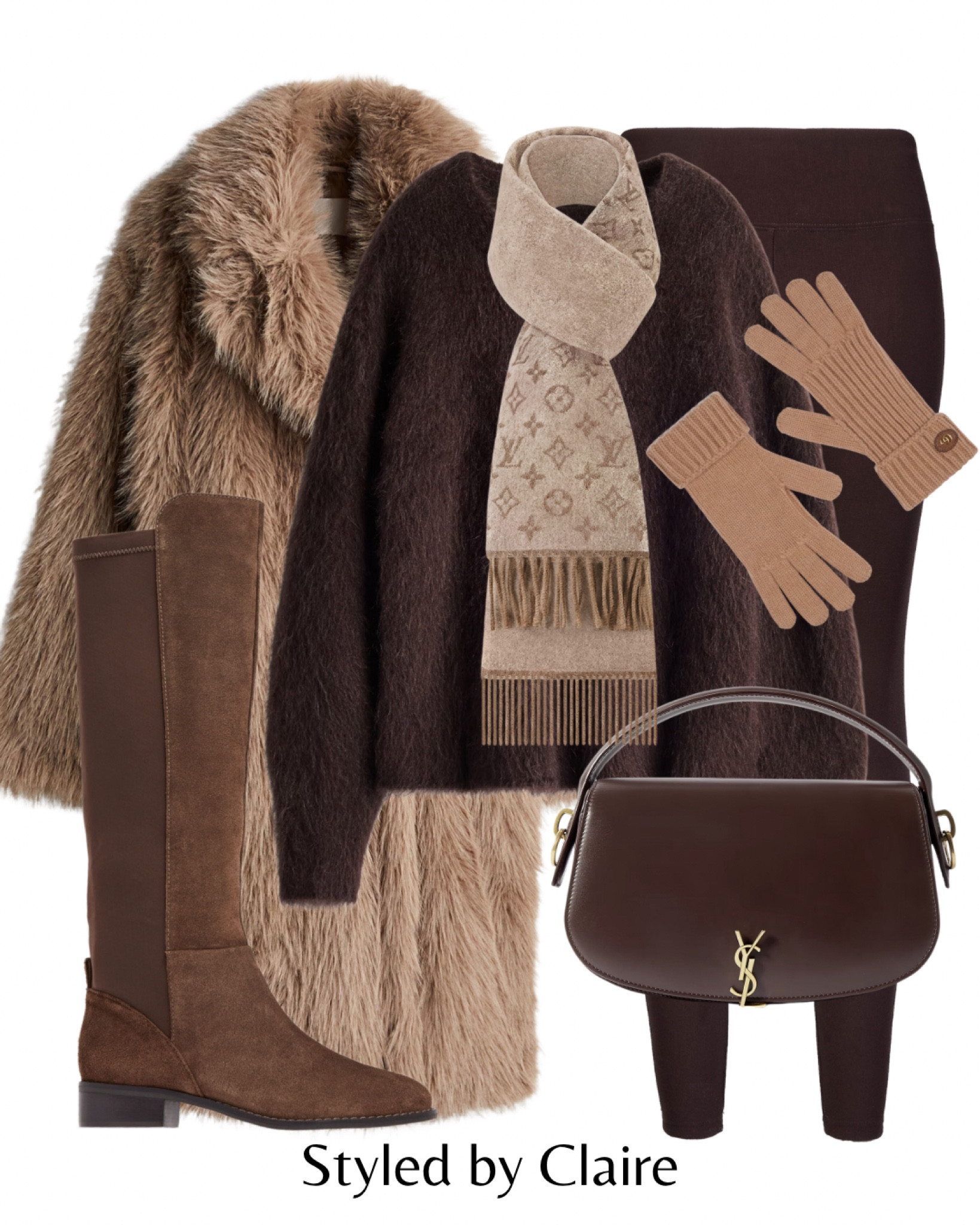 Christmas markets inspo🧑🏼‍🎄
Tags: brown mohair jumper H&M fluffy furry teddy coat beige long suede knee high boots YSL bag gloves Louis Vuitton scarf fleece lined leggings neutral style fashion winter inspo outfit ideas casual comfy chic women’s cozy

#LTKstyletip #LTKshoes #LTKCyberWeek