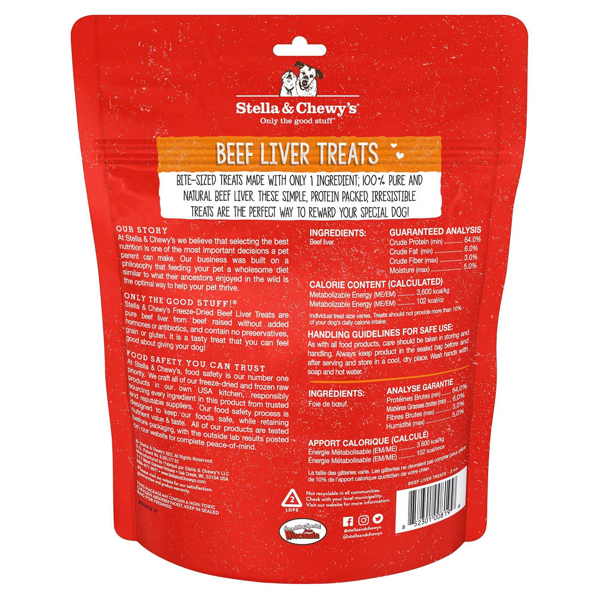 Stella & Chewy's Beef Flavor Chewy Dog Treats - 3oz | Target