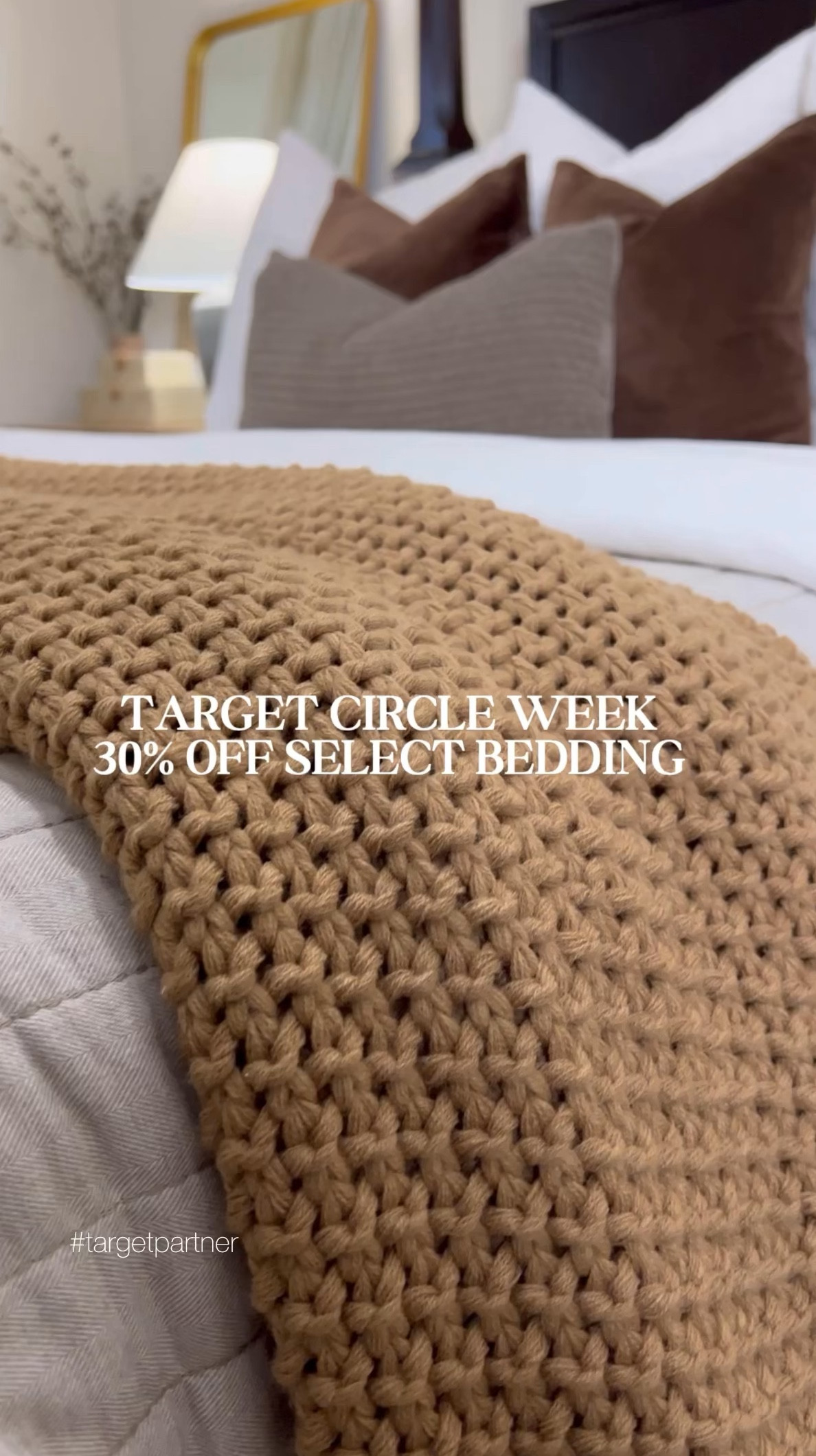 Target Circle Week 30% off bedding 

#LTKVideo #LTKSaleAlert #LTKHome
